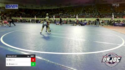 65 lbs Consi Of 8 #1 - Sarah Nix, Plainview Youth Wrestling Club vs N`cyla Brown, OKC Saints Wrestling