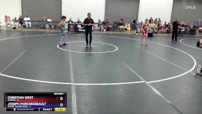 83 lbs Round 1 (6 Team) - Christian West, Kansas vs Joseph Marchesseault, Rhode Island Gold