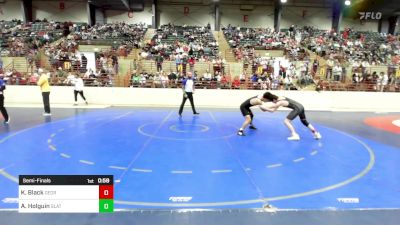 135 lbs Semifinal - Keith Black, Georgia vs Alejandro Holguin, Slate Wrestling Academy
