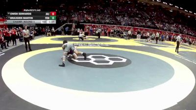 D2-144 lbs Champ. Round 1 - Braxden Martin, Perkins vs Owen Edwards, John Glenn