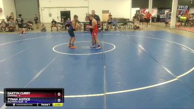 136 lbs Semis & 1st Wrestleback (8 Team) - Daxtyn Curry, Louisiana vs Tynan Justice, Oklahoma Blue