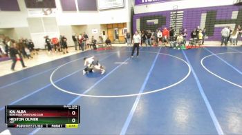 95 lbs Cons. Round 1 - Heston Oliver, JWC vs Kai Alba, Northside Wrestling Club