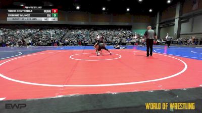 126 lbs Consi Of 8 #2 - Vince Contreras, BULLDOG WRESTLING CLUB vs Dominic Munoz, California Grapplers