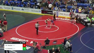 110 lbs Consi Of 8 #1 - Mirra Hauser, South Williamsport vs Kendal Galasso, Athens