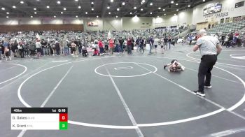 46 lbs Consi Of 8 #2 - Gary Oakes, Gladiator Wrestling vs Korban Grant, Athlos Wrestling