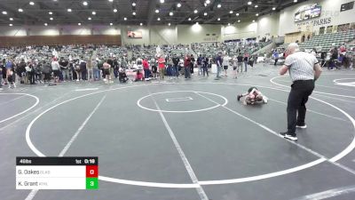 46 lbs Consi Of 8 #2 - Gary Oakes, Gladiator Wrestling vs Korban Grant, Athlos Wrestling