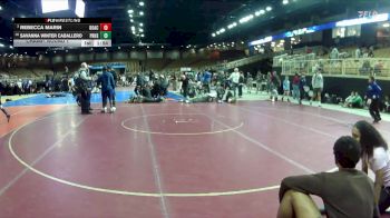 100 lbs Champ. Round 1 - Rebecca Marin, Doral Academy vs Savanna Winter Caballero, Palmetto Ridge H.S.