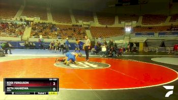 D4-150 lbs Champ. Round 1 - Seth Mahkewa, Hopi vs Kodi Ferguson, Pima