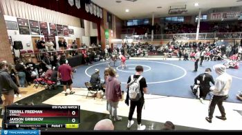 195 lbs 5th Place Match - Terrill Freeman, Othello vs Jaxson Gribskov, Hermiston