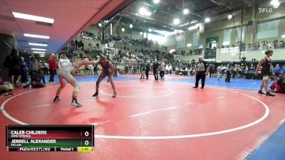 138 lbs Quarterfinal - Caleb Childers, SAND SPRINGS vs Jerrell Alexander, MCLAIN