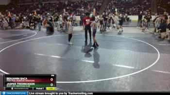 84 lbs Cons. Round 1 - Benjamin Baca, Pikes Peak Warriors Wrestling vs Jasper Fredrickson, Bear Cave Wrestling Club