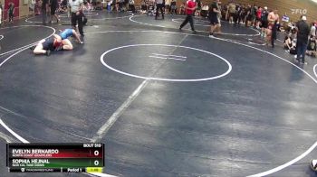 135 lbs Quarterfinal - Sophia Hejnal, Nor Cal Take Down vs Evelyn Bernardo, North Coast Grapplers