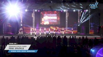 Titanium Force Cheer - Pink Sparkle [2023 L1 Youth - Novice - Restrictions Day 1] 2023 GLCC Schaumburg Grand Nationals
