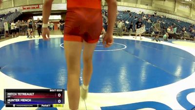 144 lbs Cons. Round 3 - Mitch Tetreault, OH vs Hunter Mench, MI