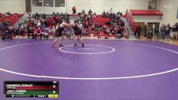 285 lbs Cons. Round 1 - Maverick Stapley, Linn-Mar vs Jack Lansing, Western Dubuque