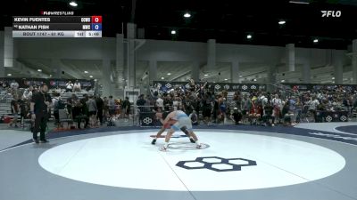 61 kg Cons. Sub-rd Of 64 - Kevin Fuentes, Comal County Wrestling Club vs Nathan Fish, Mustang Wrestling Club