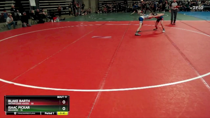 88 lbs Finals (8 Team) - Isaac Pickar, Brainerd vs Blake Barth ...