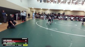67 lbs Semifinal - Jack Brown, Piranha Wrestling Club vs Axel Siemienczuk, Scappoose Mat Club
