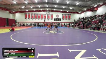 285 lbs Quarterfinal - Javier Martinez, Fresno City College vs Cesar Lopez, Lassen