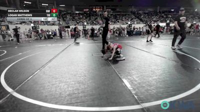 43 lbs Consi Of 4 - Declan Wilson, Raw Wrestling Club vs Logan Matthews, Tiger Trained Wrestling