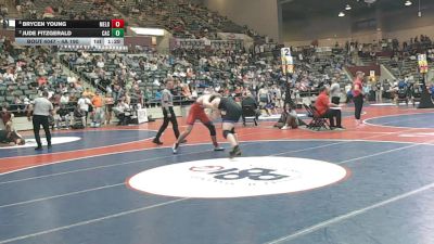 4A 190 lbs Quarterfinal - Jude Fitzgerald, CAC vs Brycen Young, Melbourne