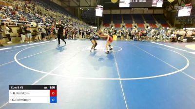 112 lbs Cons 8 #2 - Ramona Reinitz, WA vs Samiyah Rahming, PA