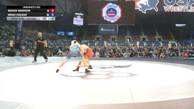 120 lbs Champ. Rd Of 64 - Mason Emerson, Idaho vs Uriah Holiday, California