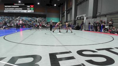 175 lbs Round Of 64 - Nathan Cordova, Tulare Titans Wrestling Club vs Alexander Longoria, Predators Wrestling Club