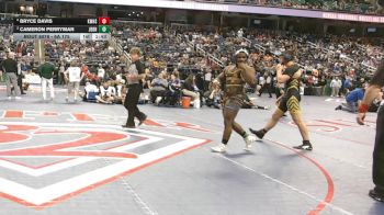 6A 175 lbs Semifinal - Bryce Davis, Kings Mountain High School vs Cameron Perryman, James B. Dudley High School