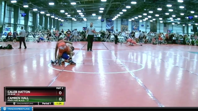 105 lbs Rd# 3 12:00pm Friday - Caleb Hatton, PA Blue vs Camren Hall ...