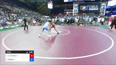 126 lbs Rnd Of 64 - Justyce Zuniga, WA vs Isaac Ekdahl, NE