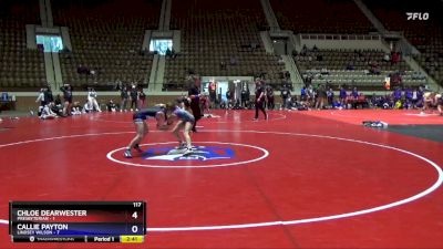 117 lbs Finals (2 Team) - Chloe Dearwester, Presbyterian vs Callie Payton, Lindsey Wilson