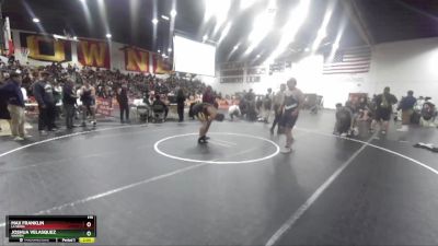 175 lbs Champ. Round 1 - Joshua Velasquez, Warren vs Max Franklin, La Serna