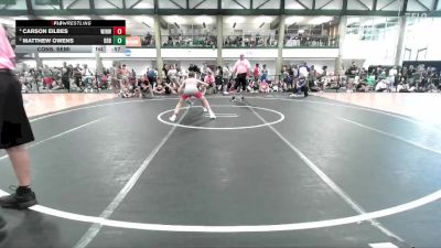92-100 lbs Cons. Semi - Matthew Owens, Built By Brunson vs Carson Eilbes, Askren Wrestling Academy