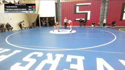 132 lbs Quarterfinal - Cloe Boccia, Milford vs Michelle-Angelica Minor, Smith Voc / Northampton