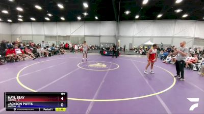 160 lbs Placement Matches (16 Team) - Nayl Sbay, Indiana vs Jackson Potts, Oregon