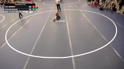 8U - F Quarters - Cal Murray, Shakopee Mat Club vs Declan Rohan, Perham Wrestling Club