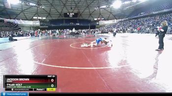 150 lbs Quarterfinal - Tyler Holt, Steelclaw Wrestling Club vs Jackson Brown, NWWC