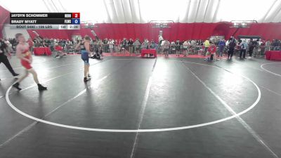106 lbs Champ. Rd Of 16 - Jaydyn Schommer, Nebraska Boyz vs Brady Myatt, Fox Lake Wrestling Club