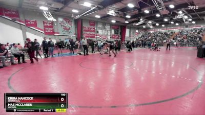 190 lbs Cons. Round 2 - Kirra Hancock, Centennial vs Mae McClaren, Yucaipa