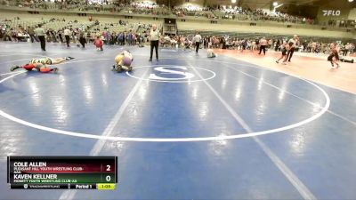 125 lbs Quarterfinal - Kaven Kellner, Monett Youth Wrestling Club-AA vs Cole Allen, Pleasant Hill Youth Wrestling Club-AAA