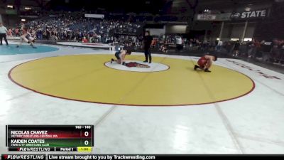 140 lbs Cons. Round 1 - Kaiden Coates, Twin City Wrestling Club vs Nicolas Chavez, Victory Wrestling-Central WA