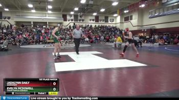 118-123 lbs 1st Place Match - Jadalynn Daily, Davenport vs Evelyn McDowell, Cedar Rapids Kennedy