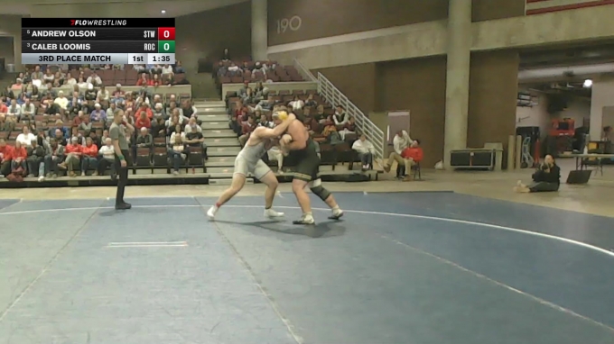 285 Championship Bracket 3rd Place Match - Caleb Loomis, Rochester Mayo ...