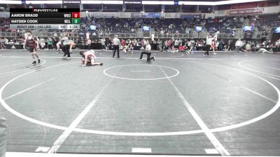 143 lbs Consi Of 8 #1 - Aaron Braud, Wrestling Academy Of Louisiana vs Hayden Cook, Well Trained