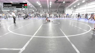 113 lbs Rr Rnd 1 - Blake Doss, Indiana Outlaws Yellow vs Mason Alexander, BC Predators