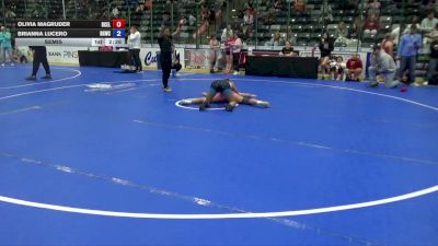 125 lbs Semis - Olivia Magruder, DC Elite vs Brianna Lucero, Big Game Wrestling Club