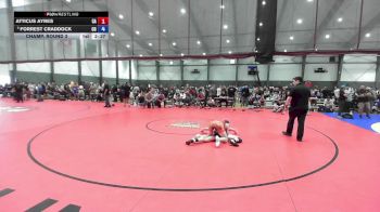 Junior Boys FS - 150 lbs Champ. Round 3 - Atticus Ayres, CA vs Forrest Craddock, CO