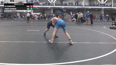 141 lbs Final - Cj Composto, Penn vs Drew Gorman, Virginia Tech - Unattached