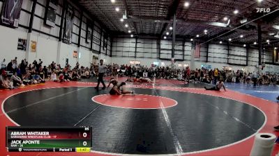 85 lbs Semis (4 Team) - Abram Whitaker, DARKHORSE WRESTLING CLUB vs Jack Aponte, RAW